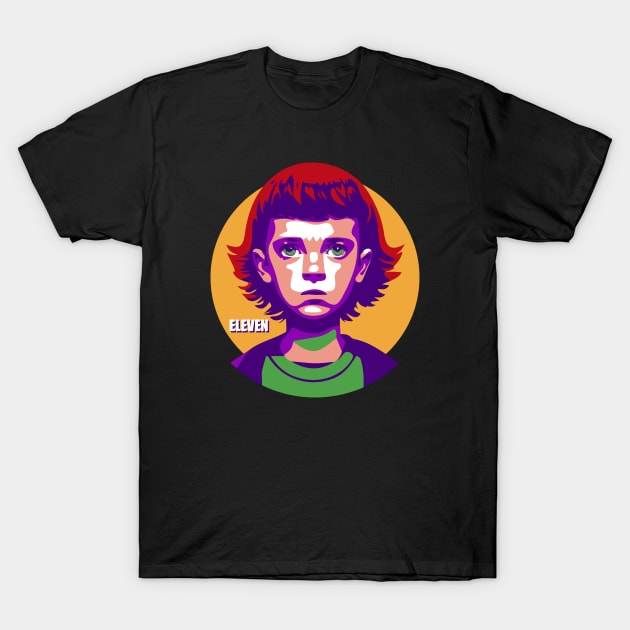 Eleven Stranger Things Portrait T-Shirt by Oyeplot